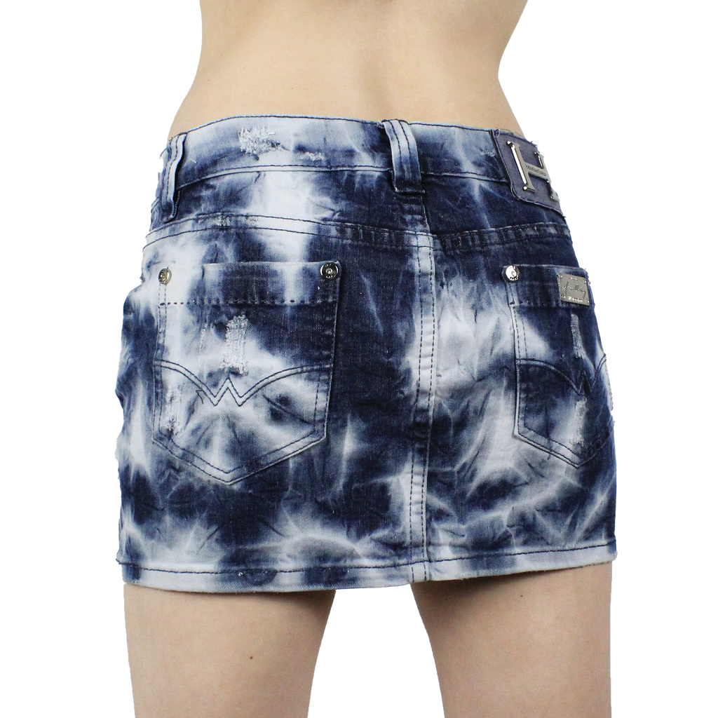Italian Y2K Denim Mini Skirt (XS)
