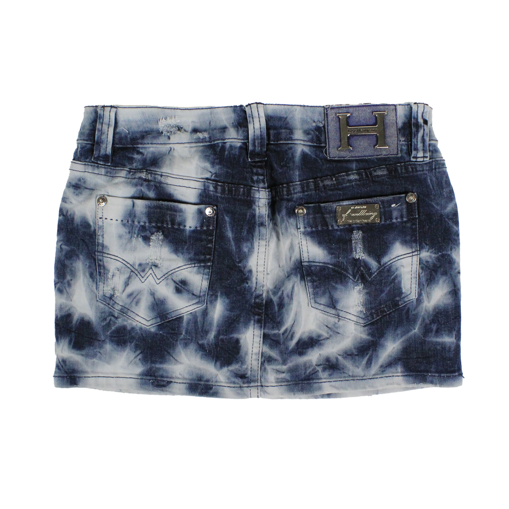 Italian Y2K Denim Mini Skirt (XS)