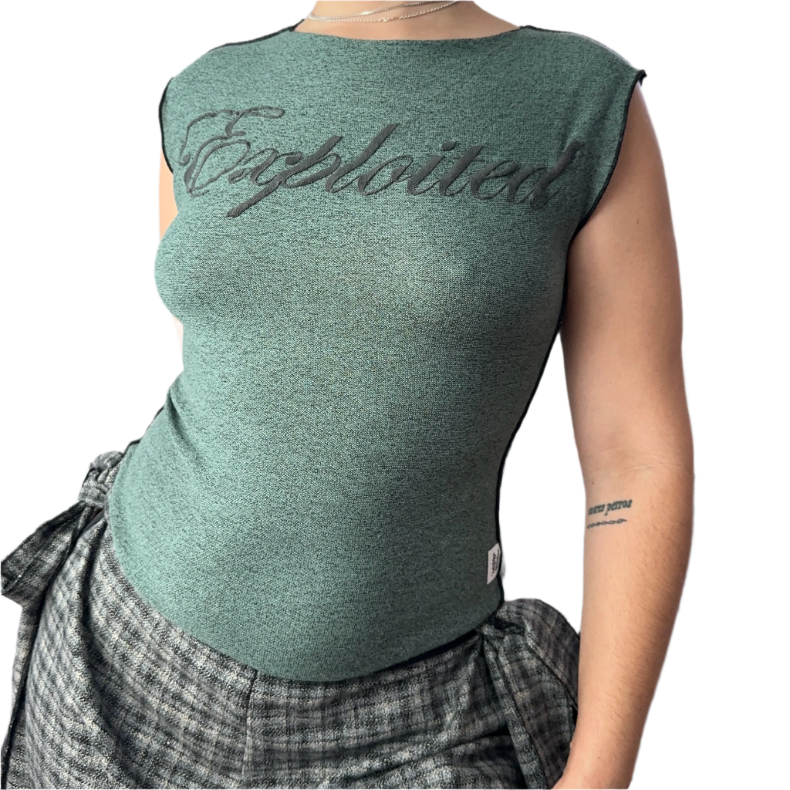 Exploited Green Tank Top (S/M)