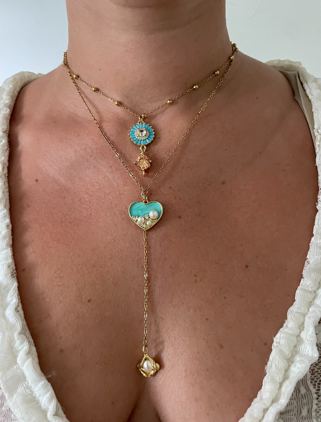 Lustrous Heart Necklace