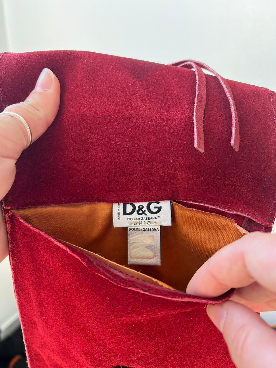 Vintage Dolce & Gabbana Jr Fringe Suede Shoulder Bag