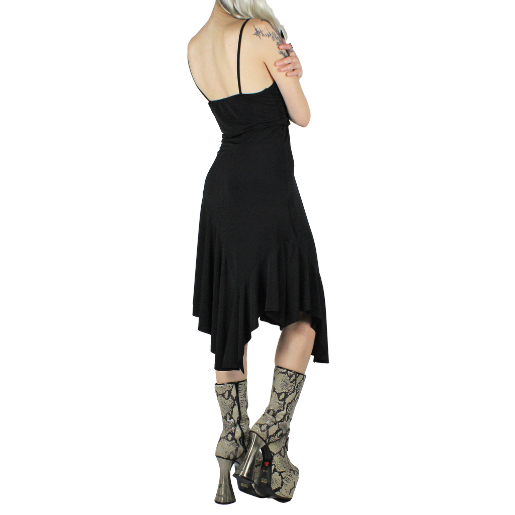 Euro Vintage Asymmetric Dress (S)