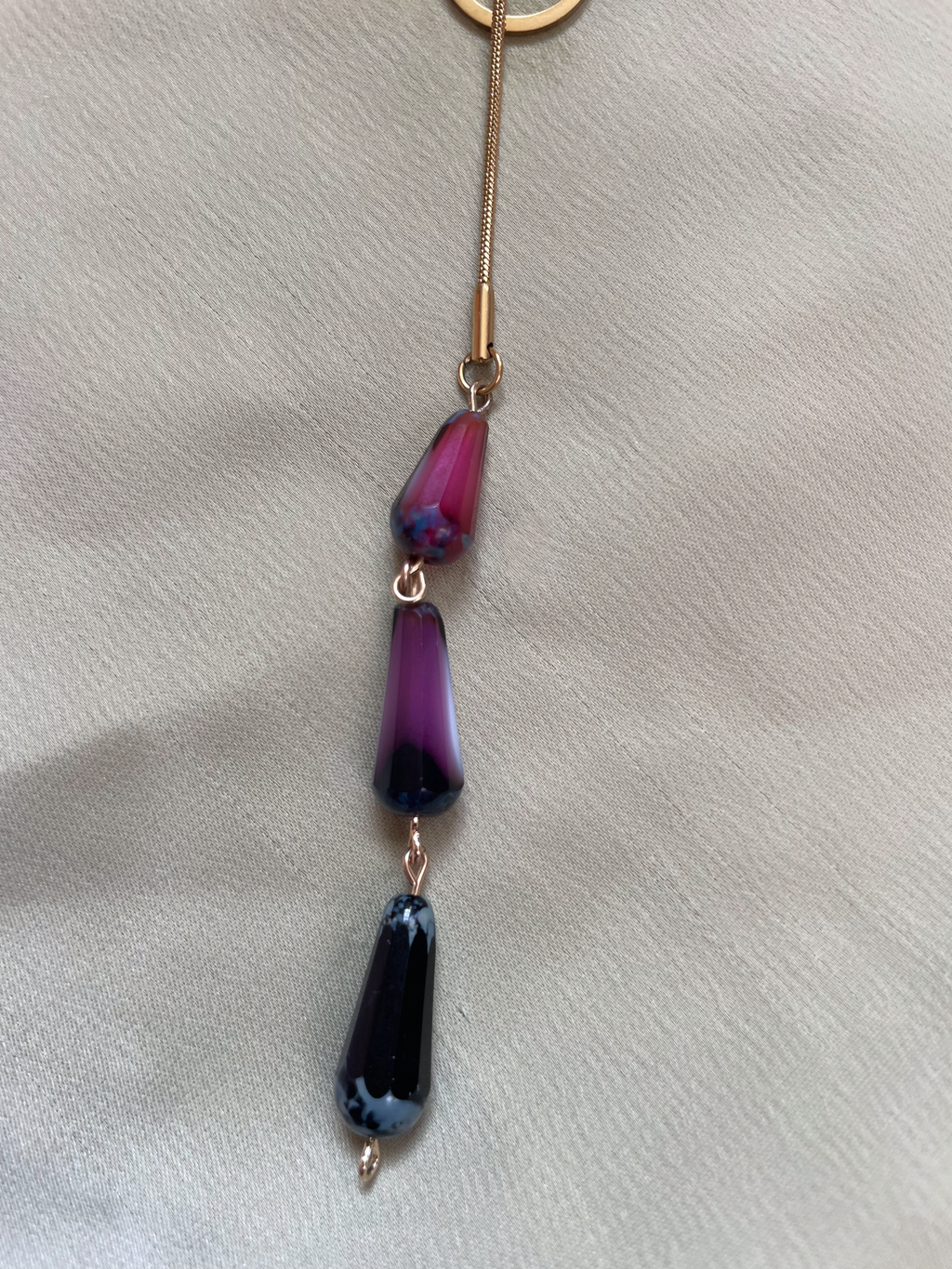 Glass Lantern Necklace