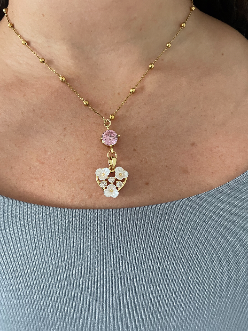 Plumeria Kiss Necklace
