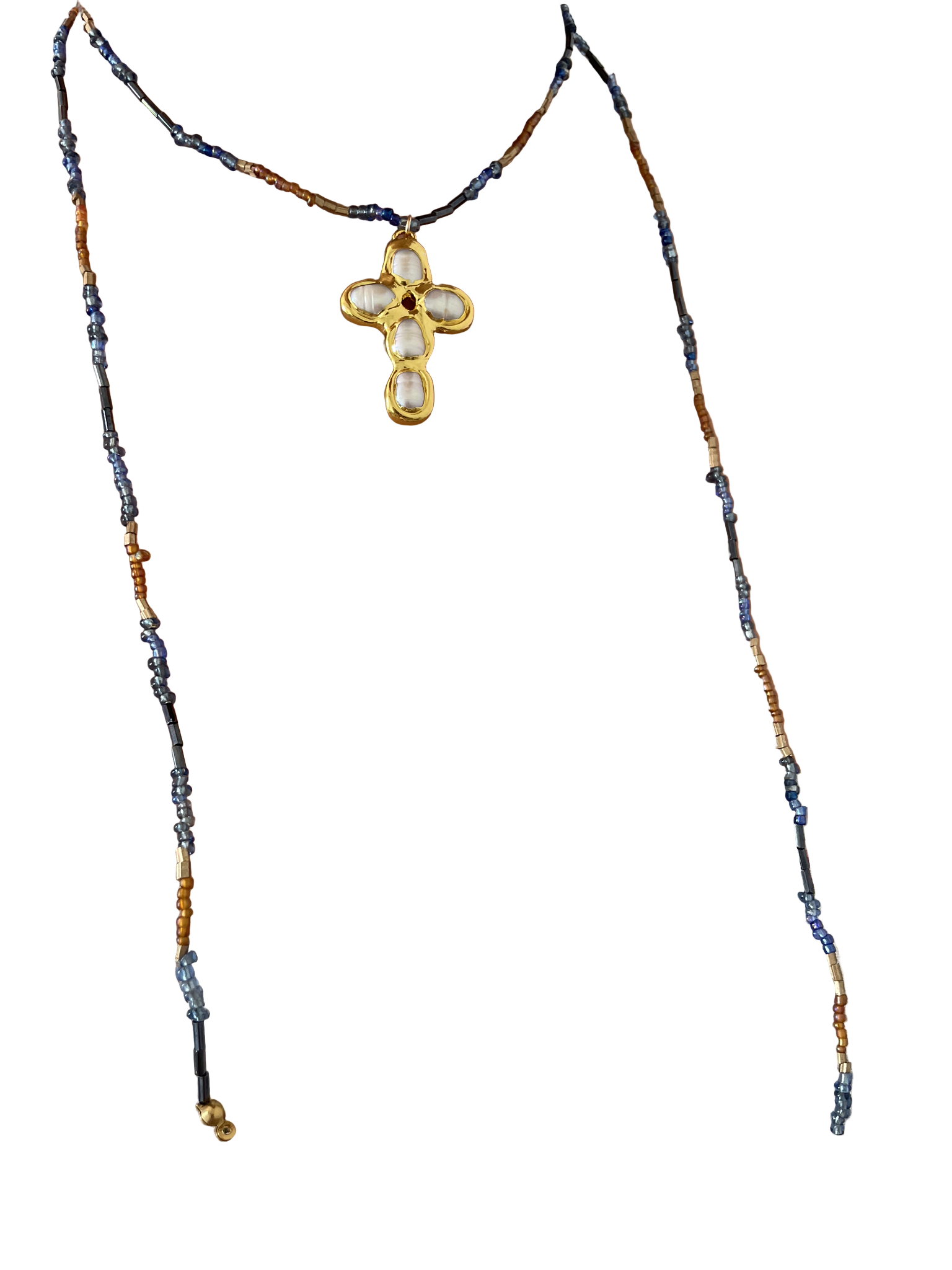 Beaded Cross Necklace