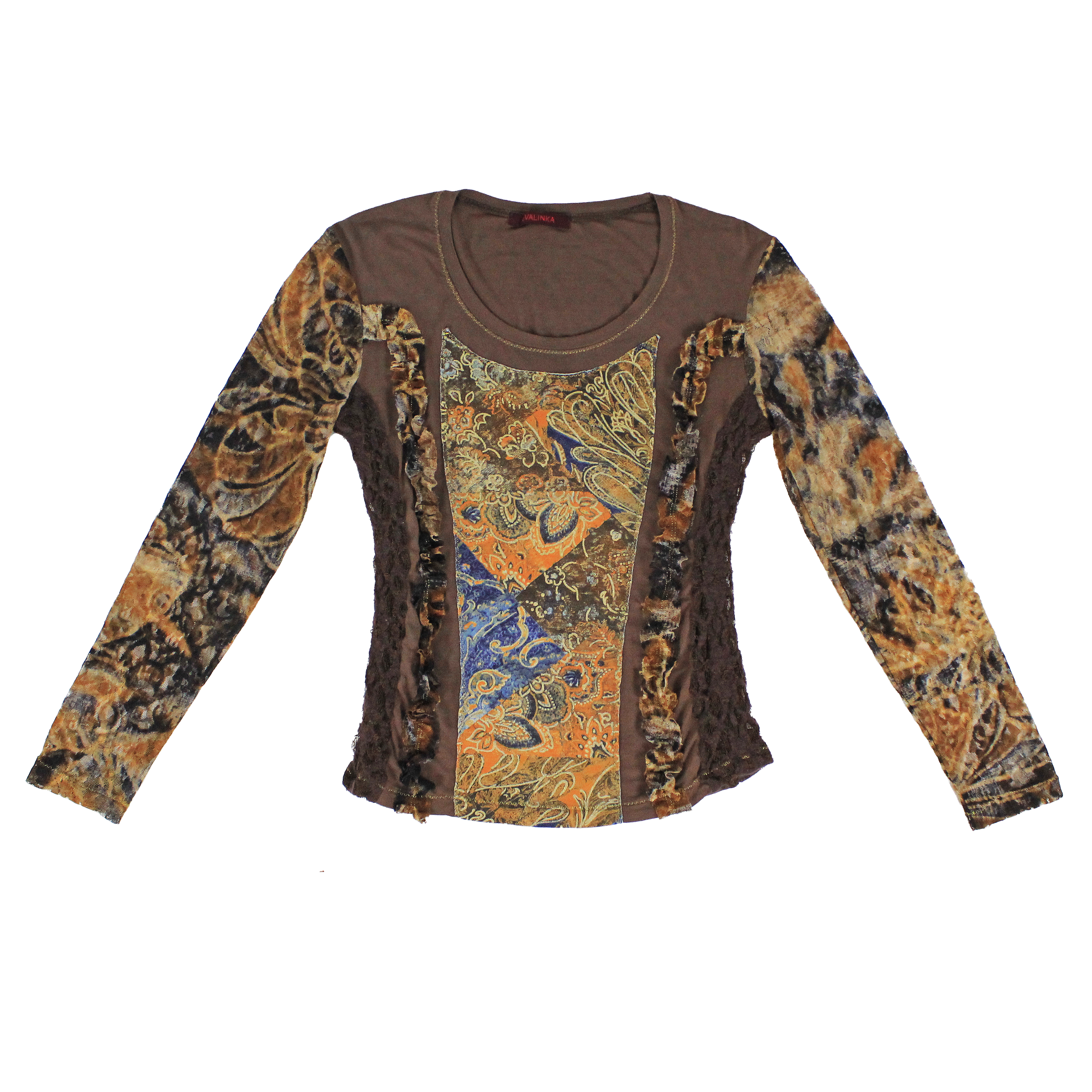 Italian Vintage Lace / Mesh Top (XS/S)