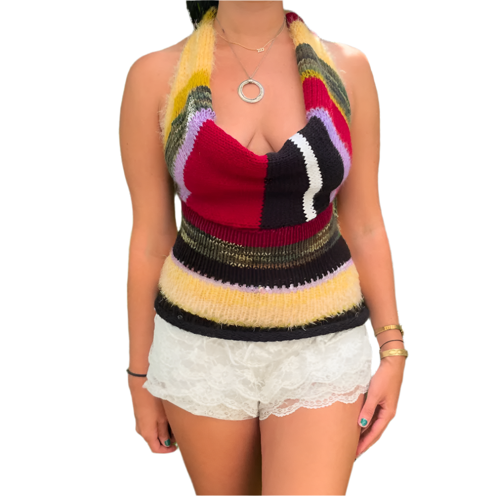 Stripe Cowl Neck Top (XS-XL)