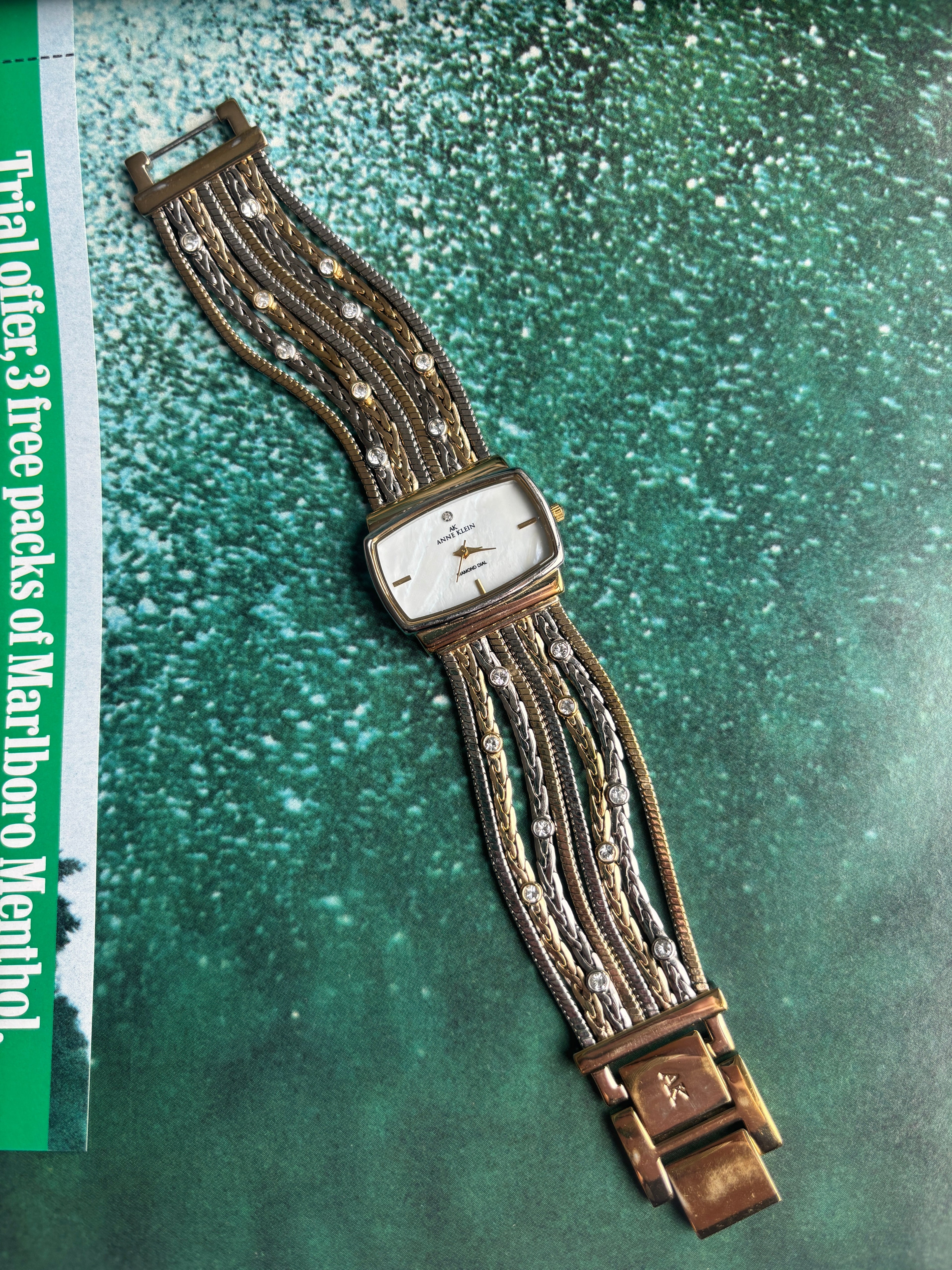 2000s AK Braided Diamond Watch