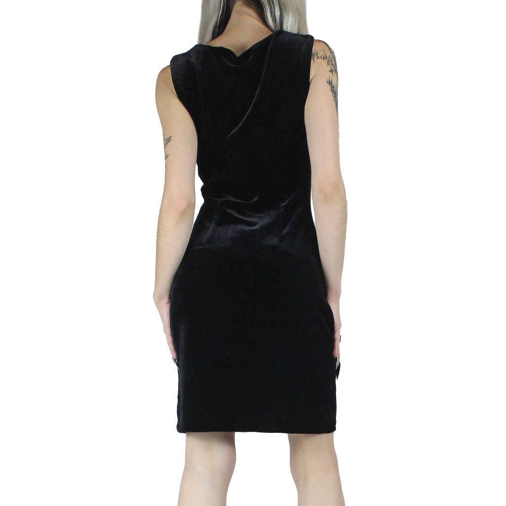 90s French Velvet Dress (XS/S)