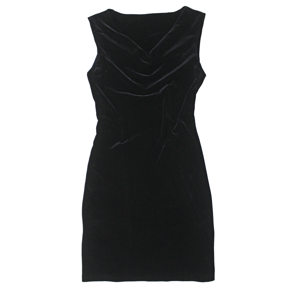 90s French Velvet Dress (XS/S)