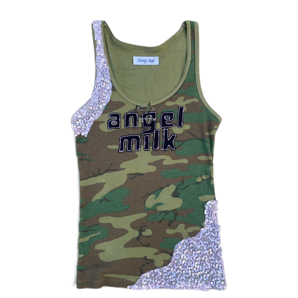 Angel Milk Embellished Tank Top (XS/S)