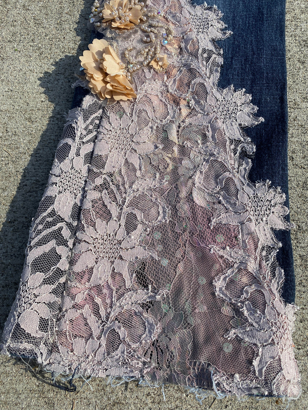 Embellished Lace Fairy Jeans (S)