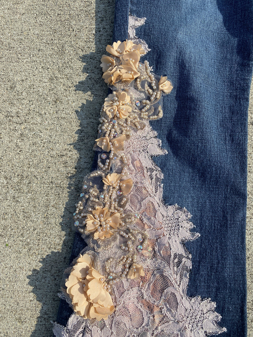 Embellished Lace Fairy Jeans (S)