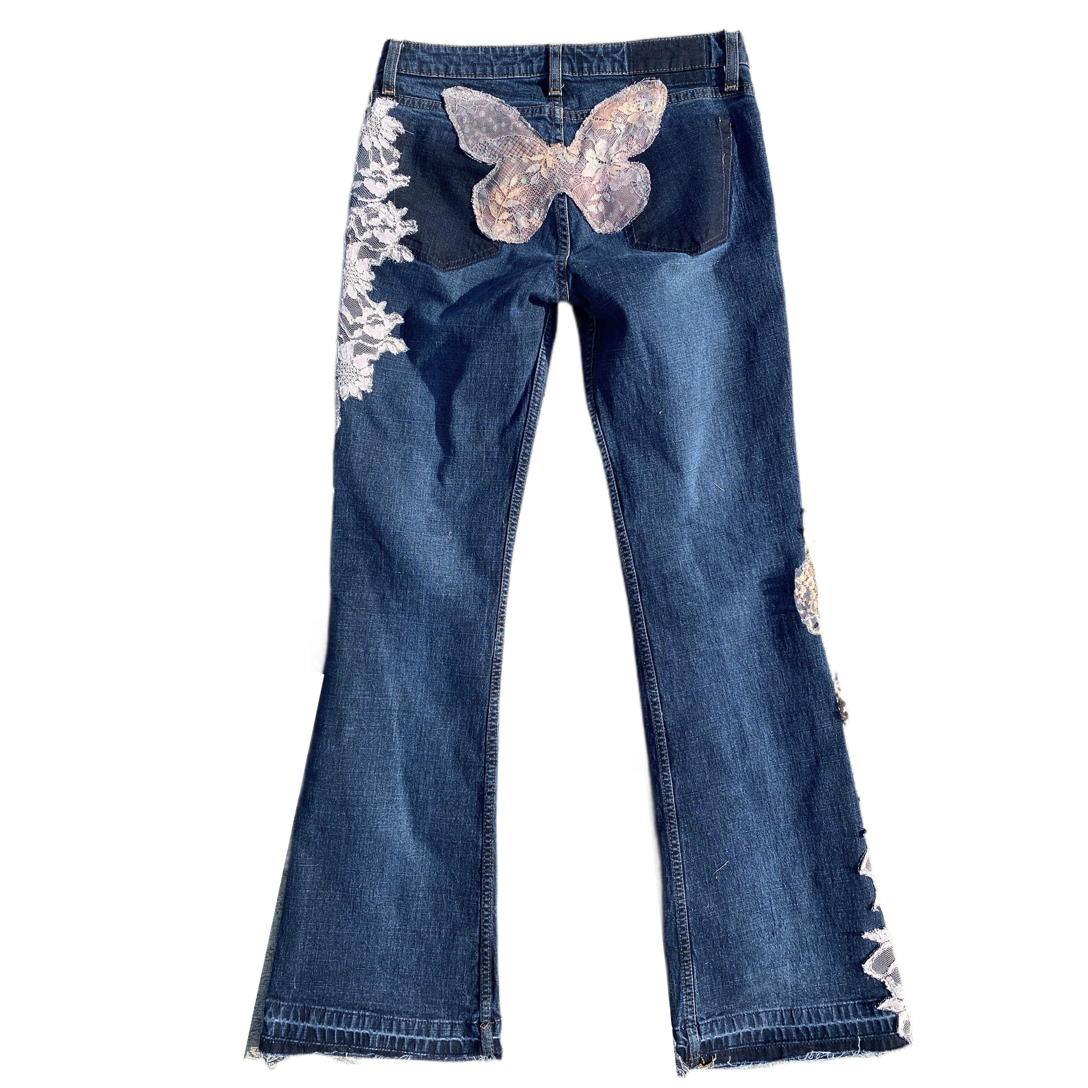 Embellished Lace Fairy Jeans (S)