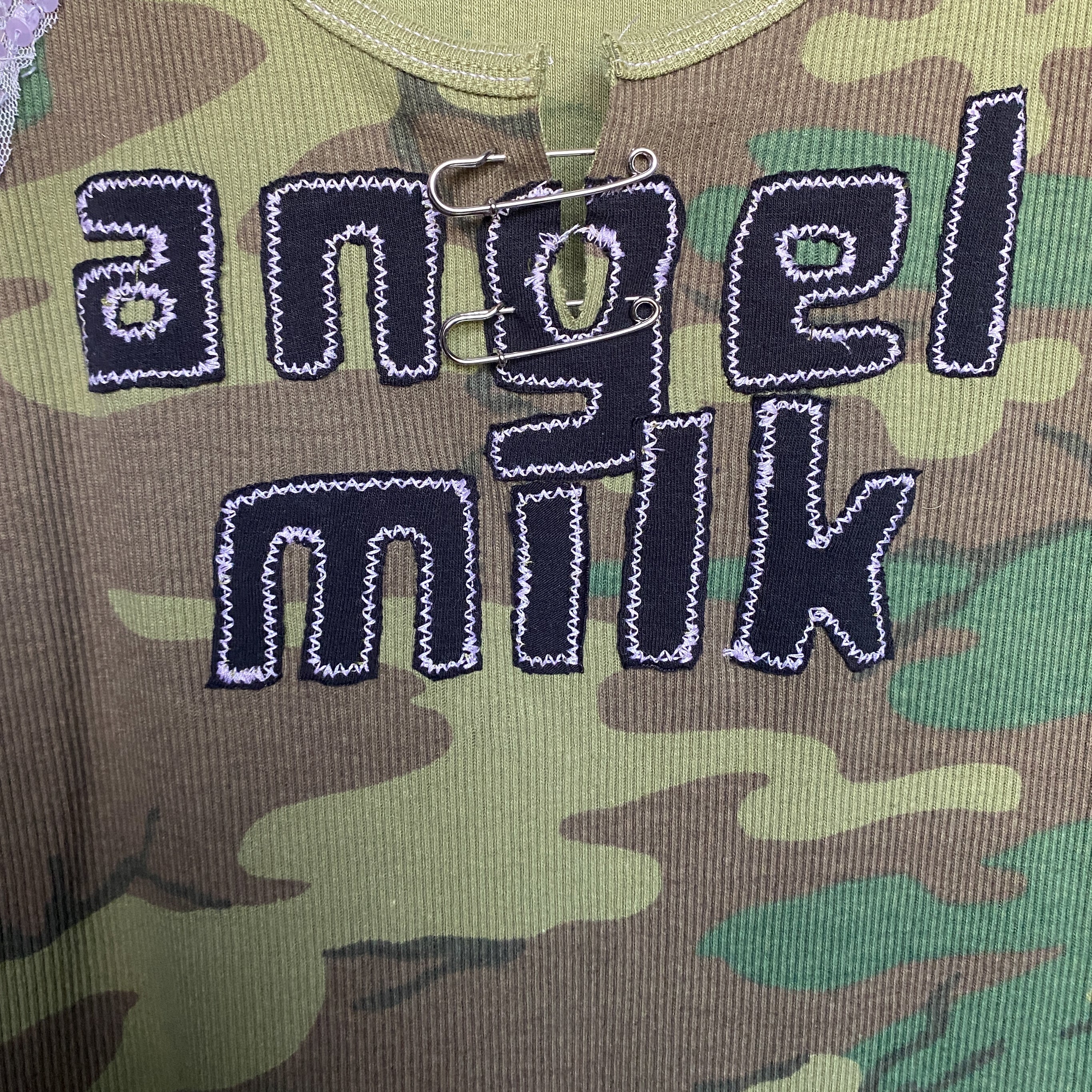 Angel Milk Embellished Tank Top (XS/S)