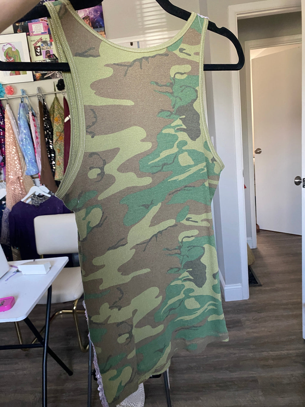 Angel Milk Embellished Tank Top (XS/S)