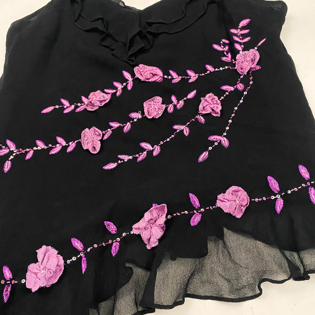 Silk Embellished Fairy Tank Top (M)