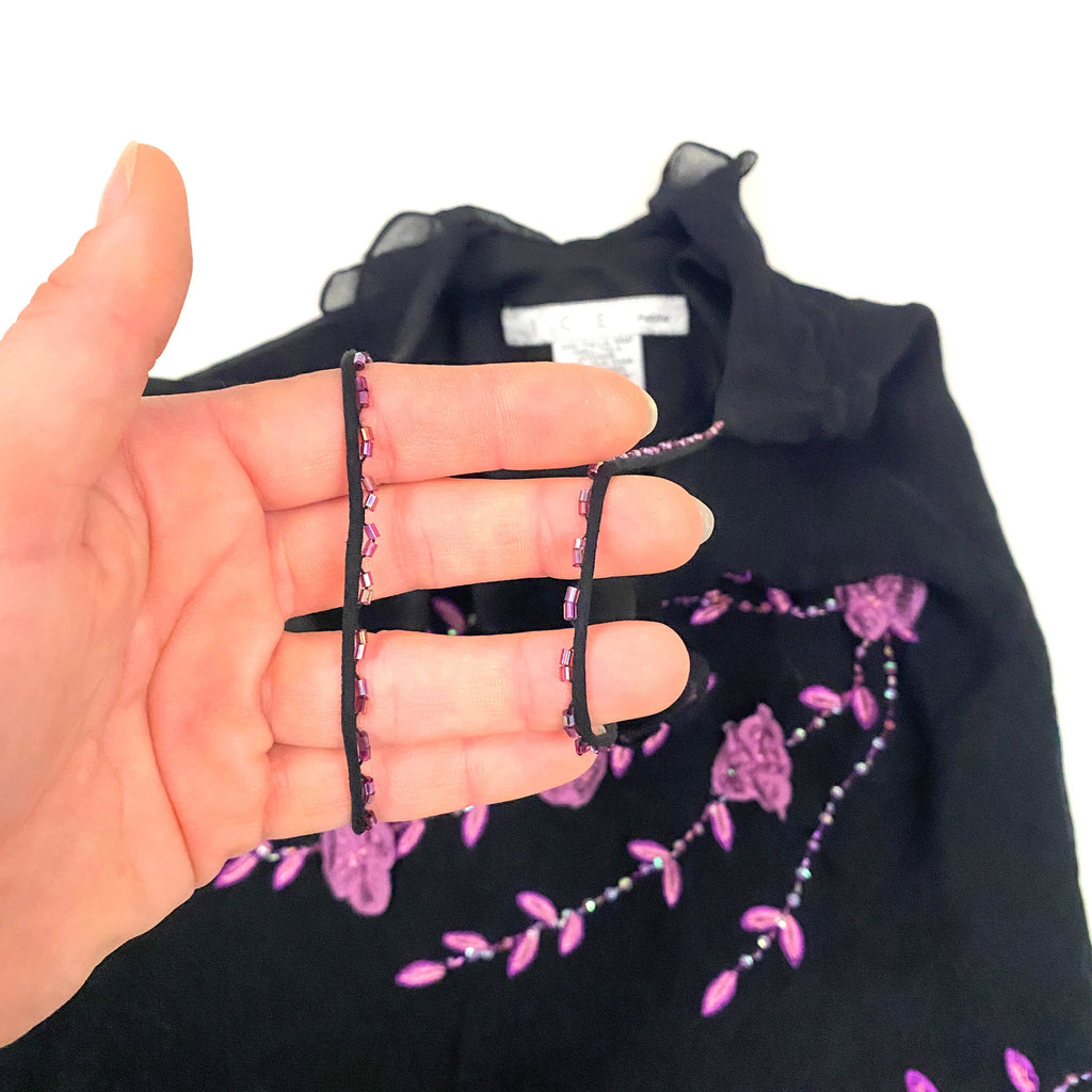 Silk Embellished Fairy Tank Top (M)