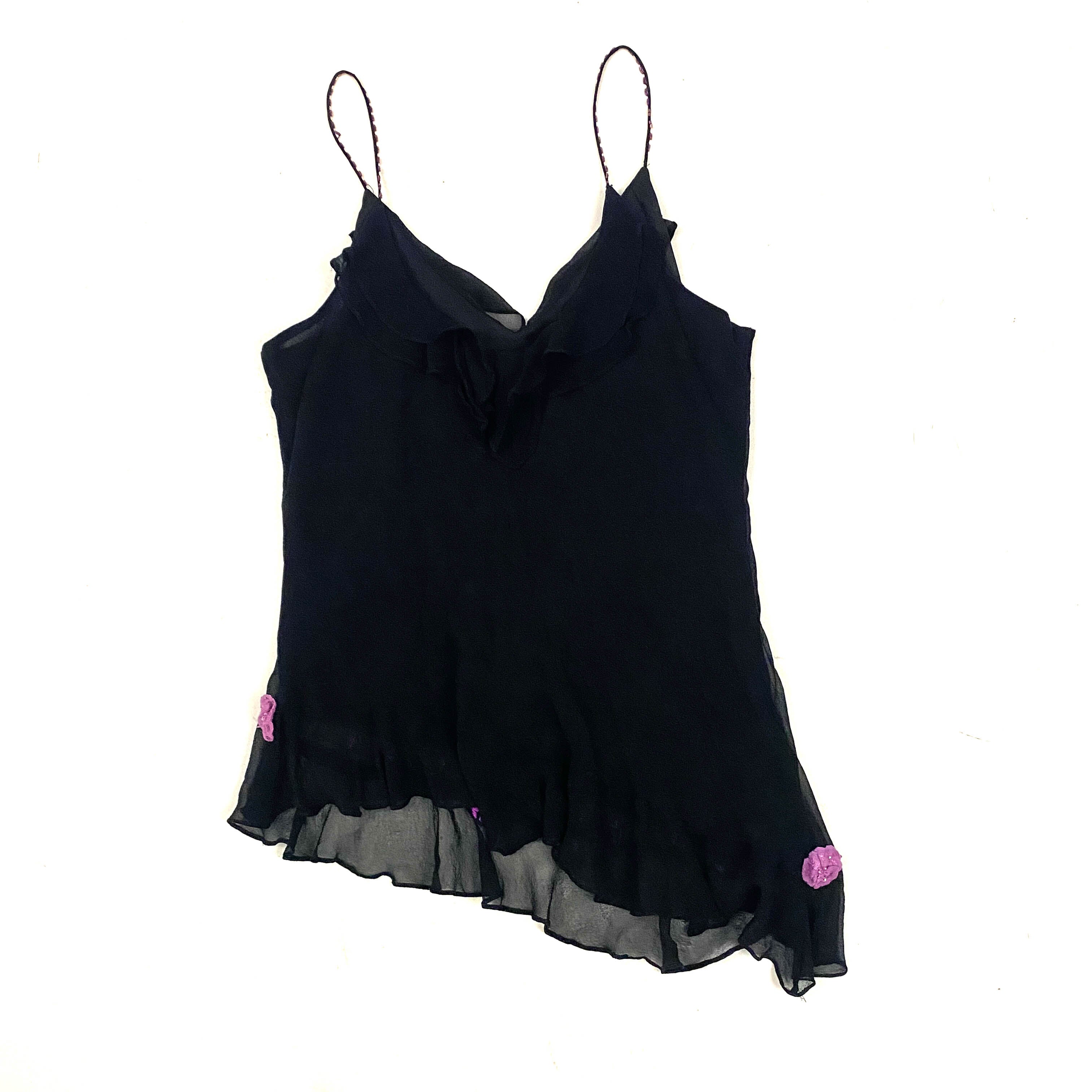 Silk Embellished Fairy Tank Top (M)