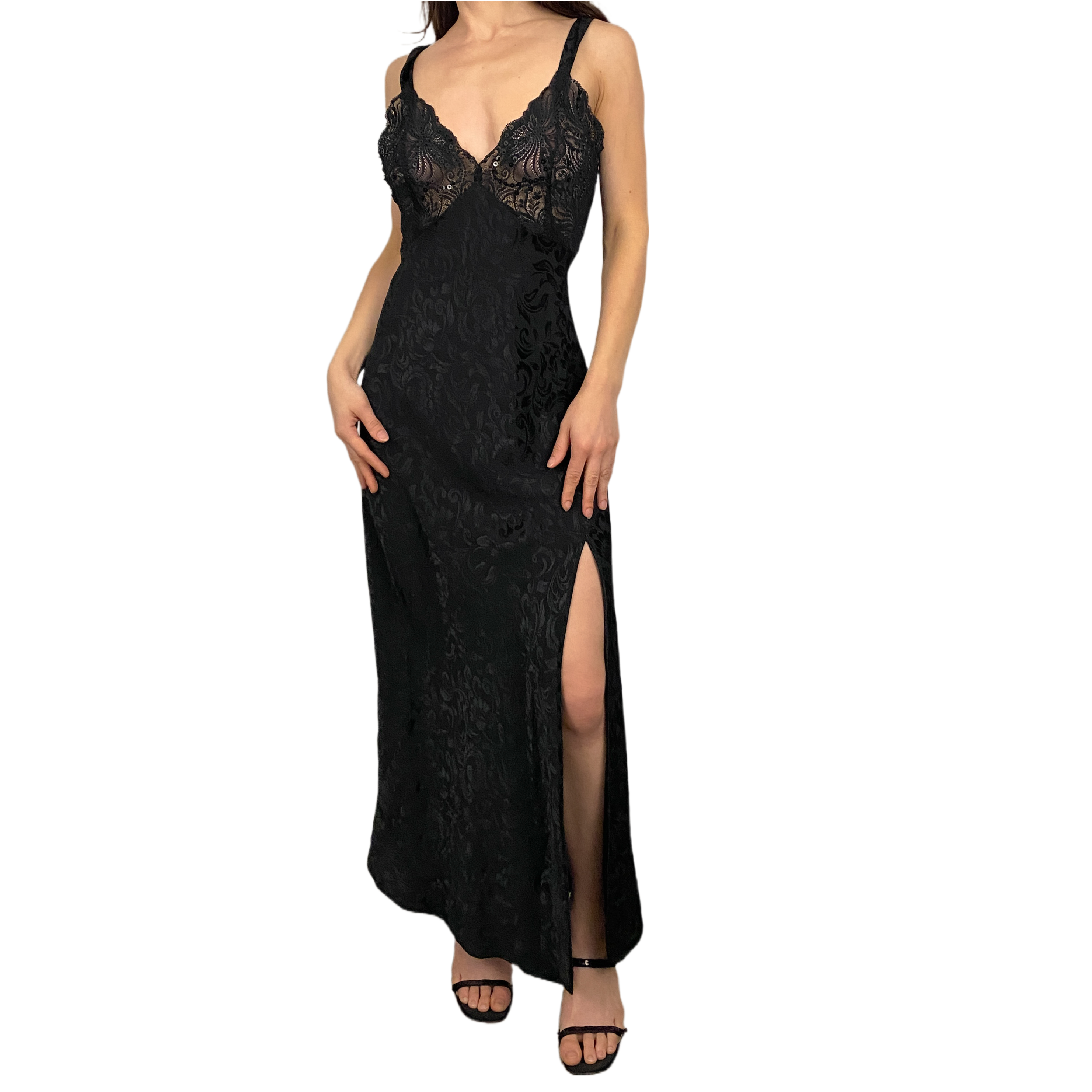 VS Gold Label Embellished Slip Dress (M)