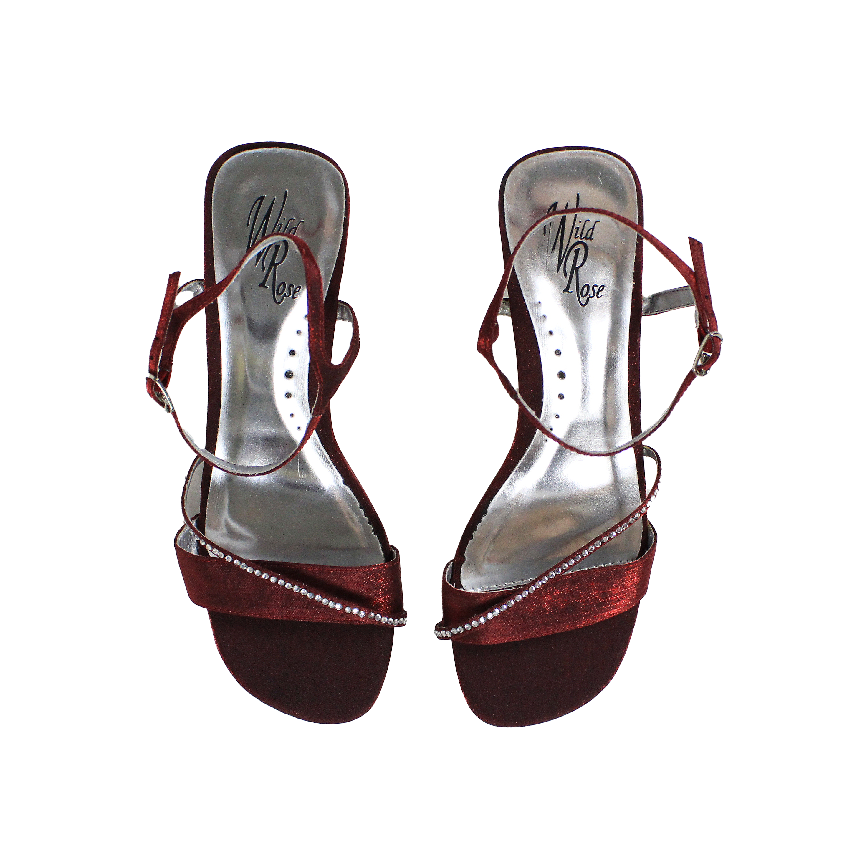 90s Shimmery Red Heels (US 8.5)