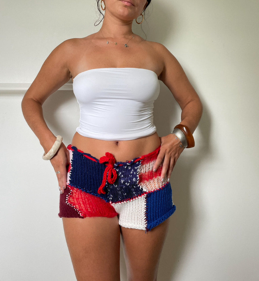 Patchwork Americana Shorts (XS-XL)