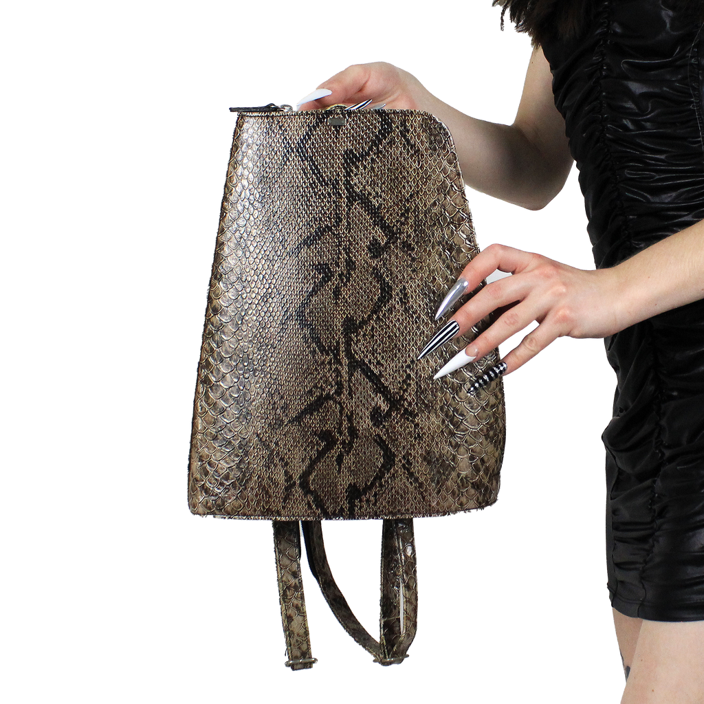 Vintage Python Coffin Backpack