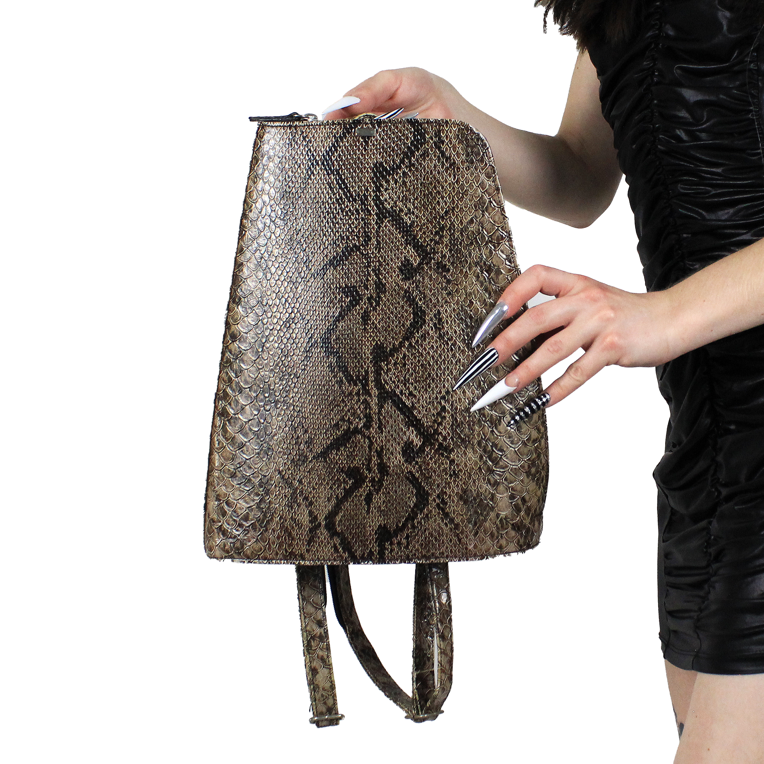 Vintage Python Coffin Backpack