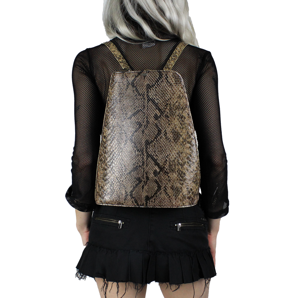 Vintage Python Coffin Backpack