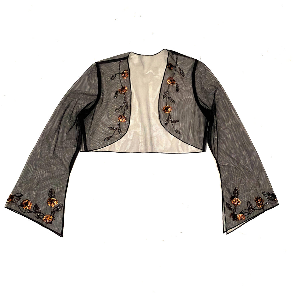 Embellished Silk Fairy Dress + Shrug (S/M)