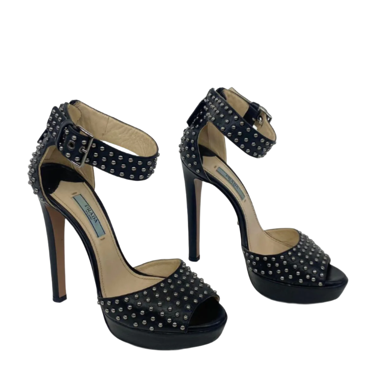 Prada 2000s Studded Pumps (7.5)
