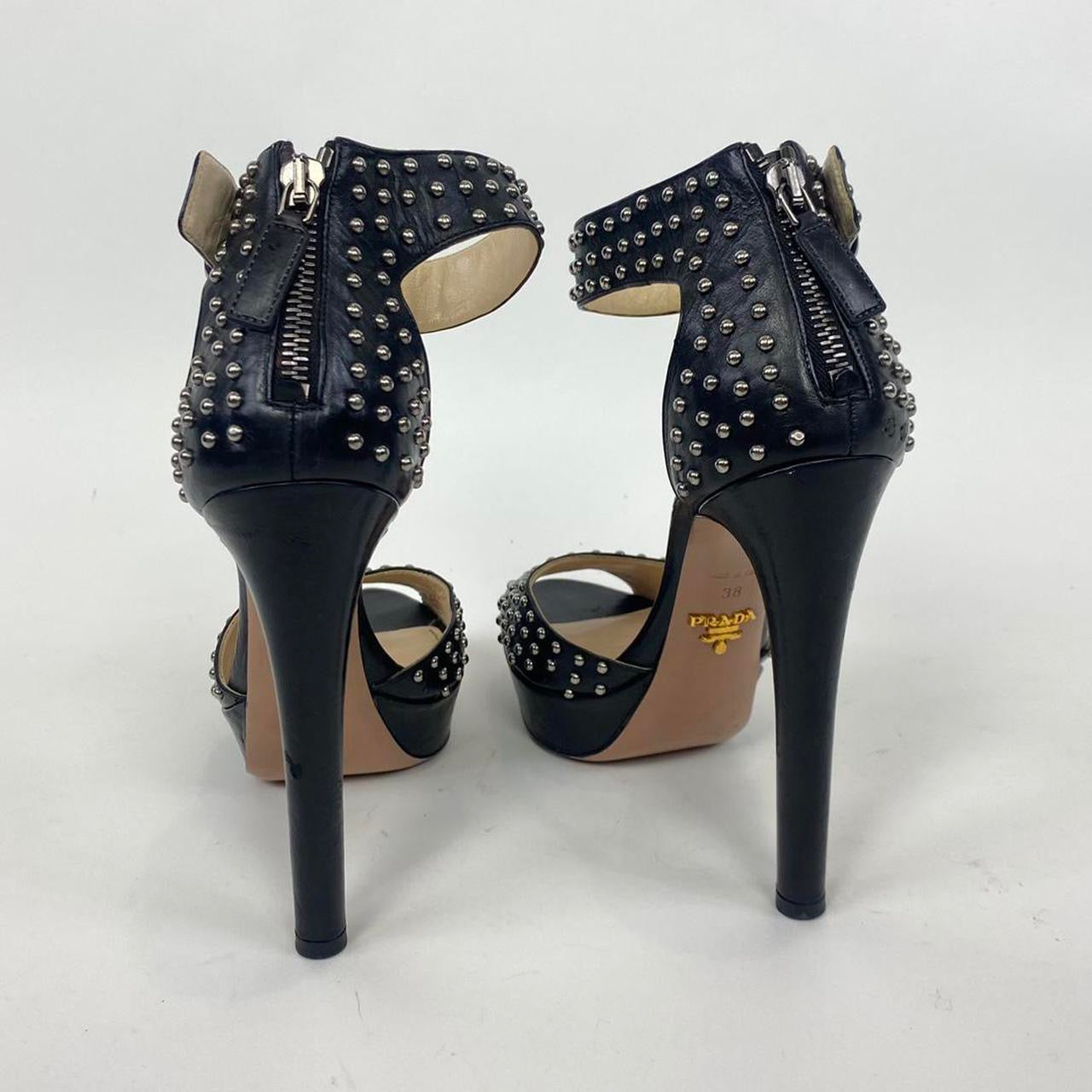Prada 2000s Studded Pumps (7.5)
