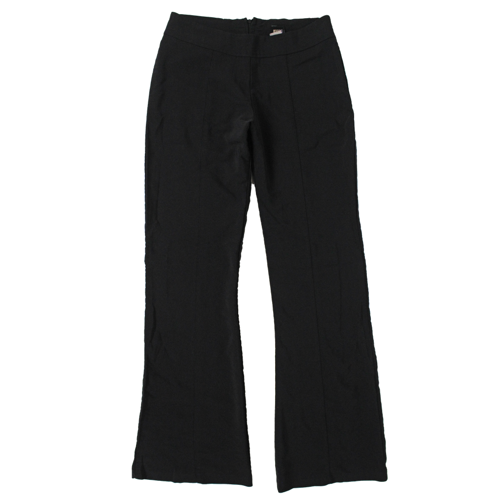 Y2K Slit Black Flares (S)