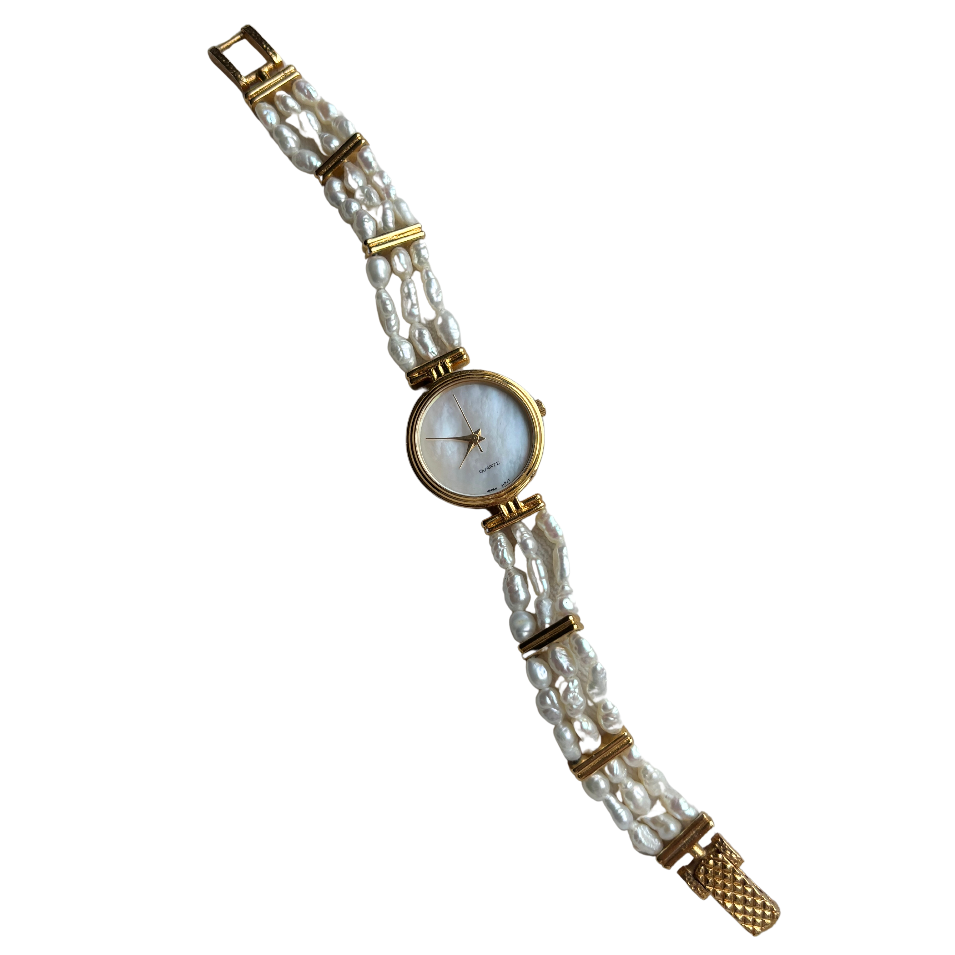 Gold Freshwater Pearl Watch