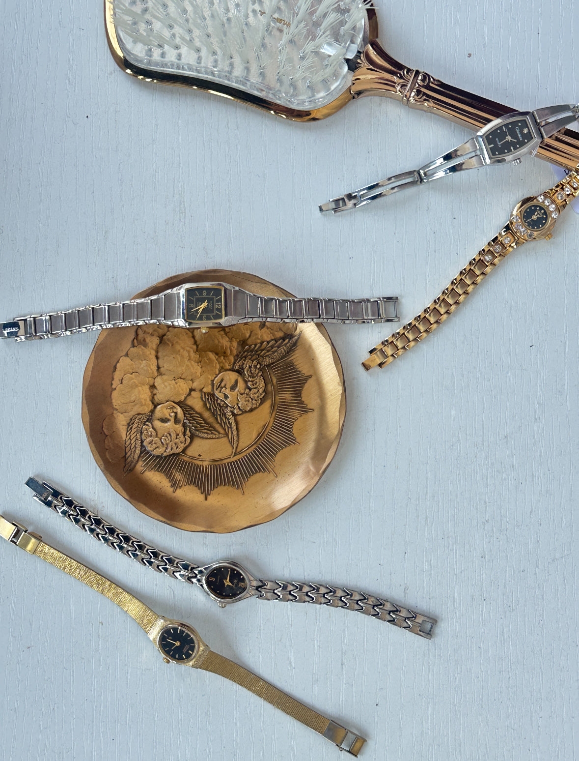 Silver Square Cocktail Watch