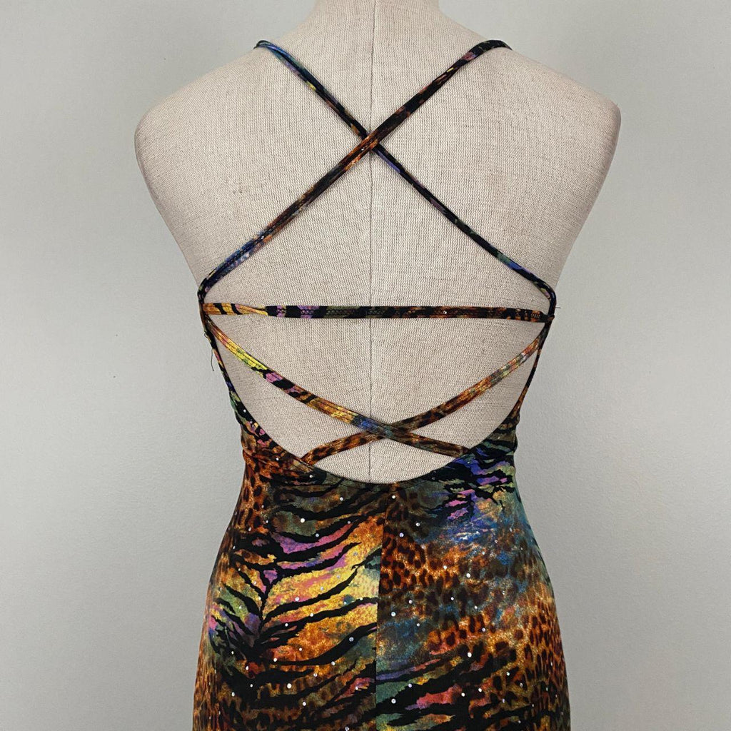 Tiger and Cheetah Print Jumpsuit (XS/S)