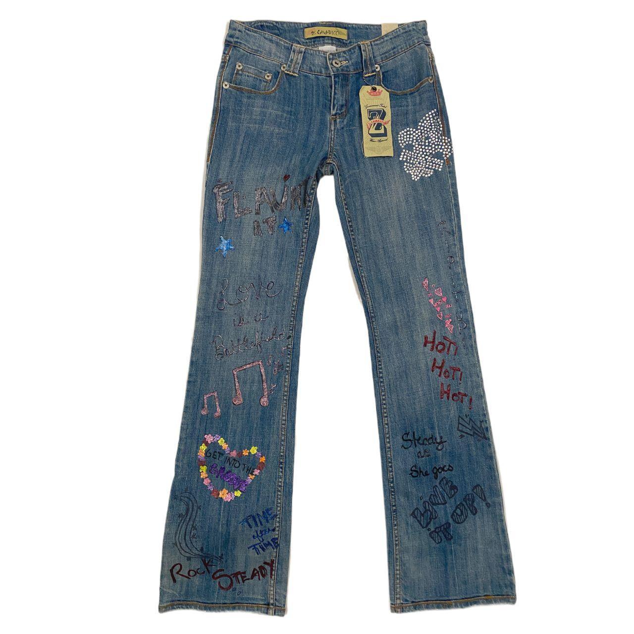 Graffiti Fleur De Lis Embellished Flares (M)