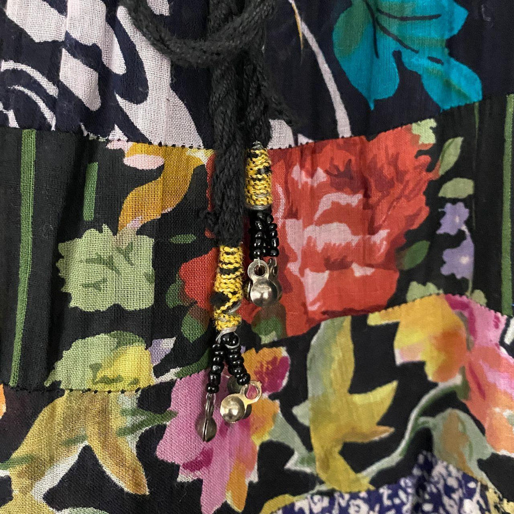 Floral & Polka Dot Maxi Skirt (ONE SIZE)