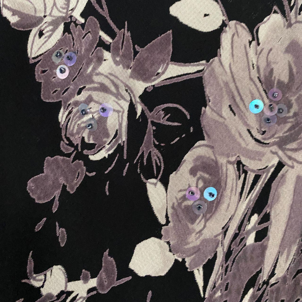 Floral Embellished Whimsy Maxi Skirt (L)