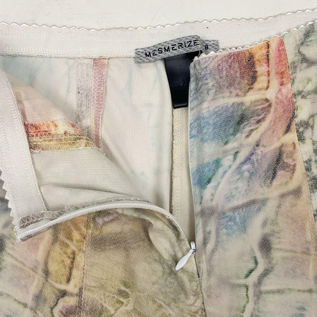 Y2K Funky Cropped Reptile Pants (S)