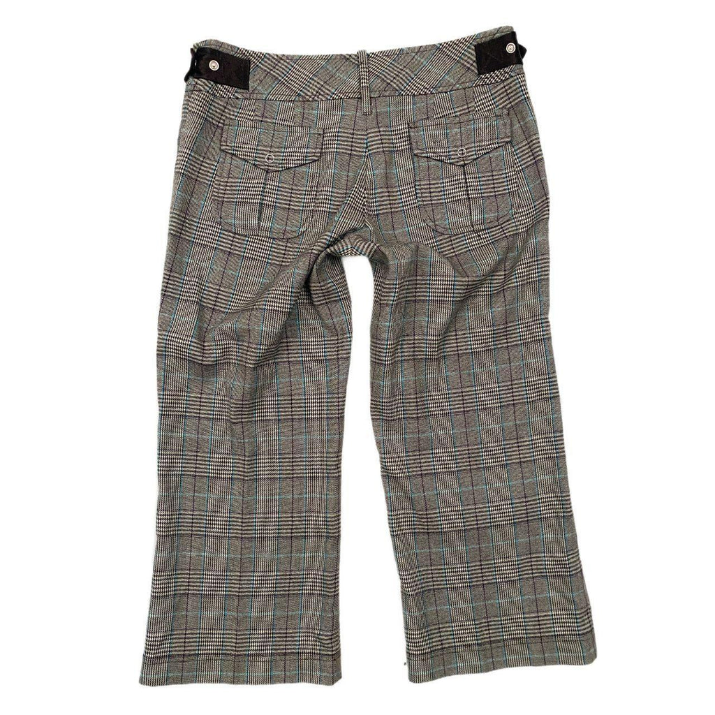 Guess Plaid Trouser Capris (S)