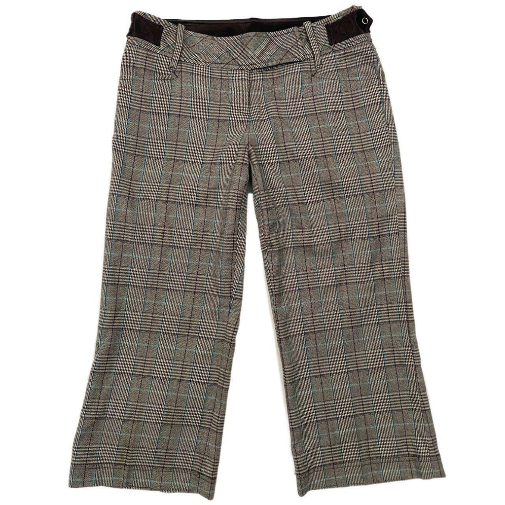 Guess Plaid Trouser Capris (S)
