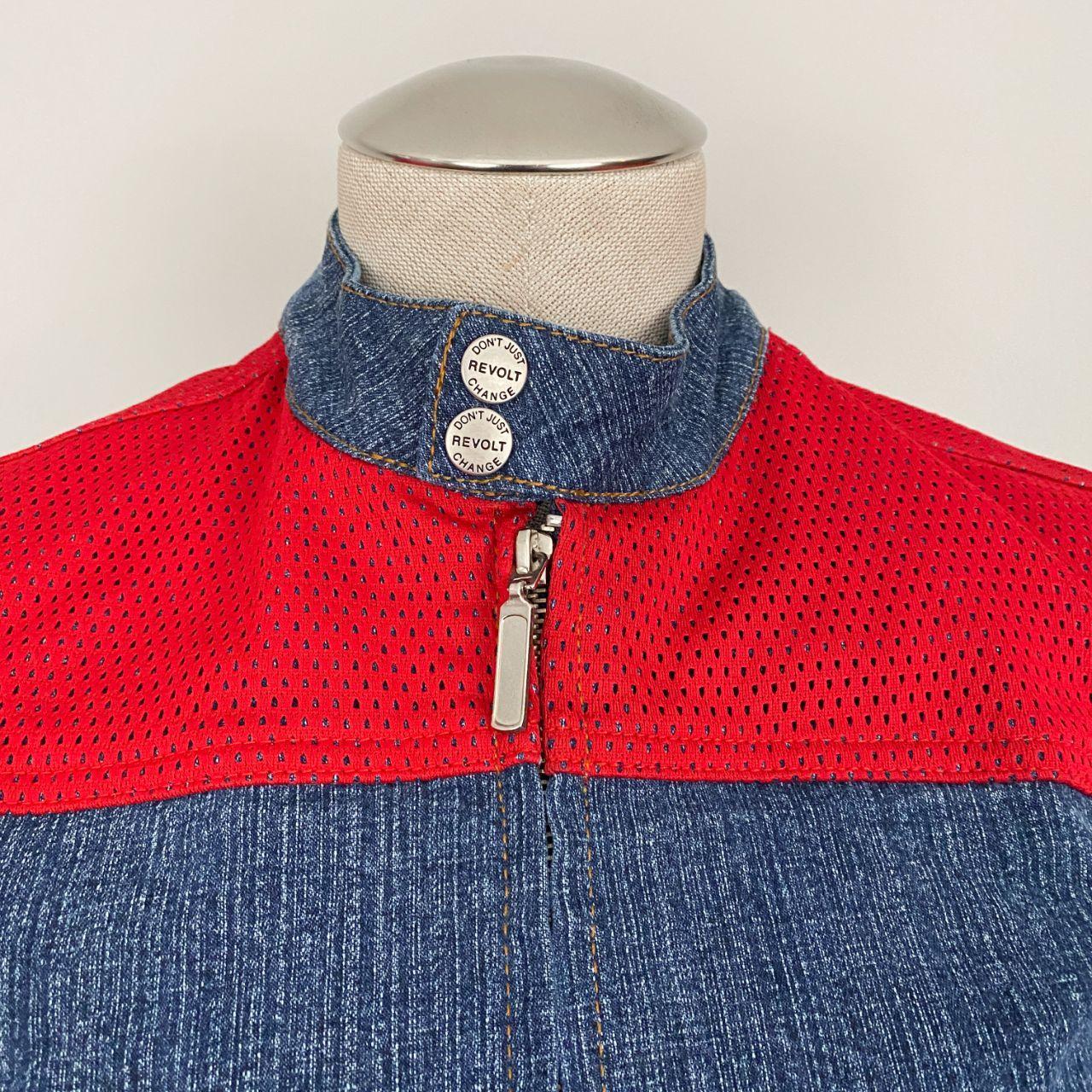 Y2K Sporty Denim Jacket (M)