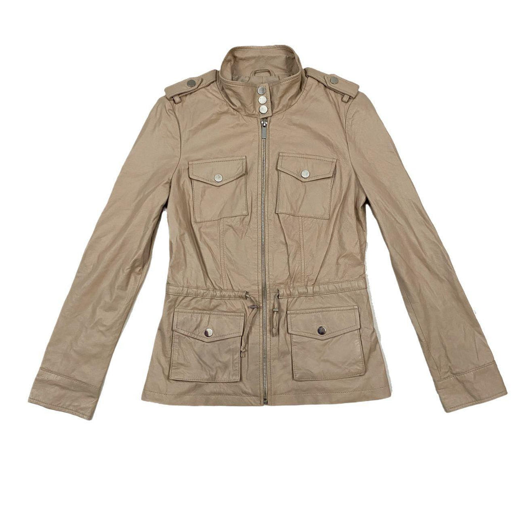 Bebe Creamy Leather Jacket (XS/S)