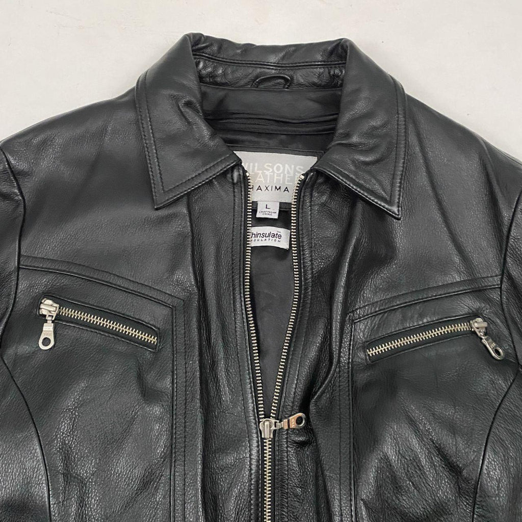 Wilsons Leather Maxima Belted Jacket (L)