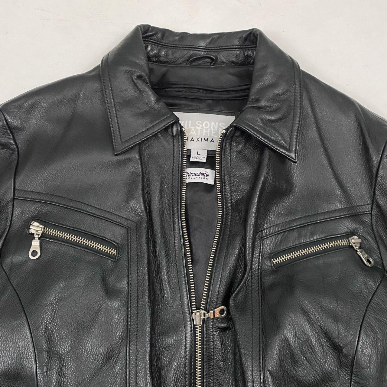 Wilsons Leather Maxima Belted Jacket (L)