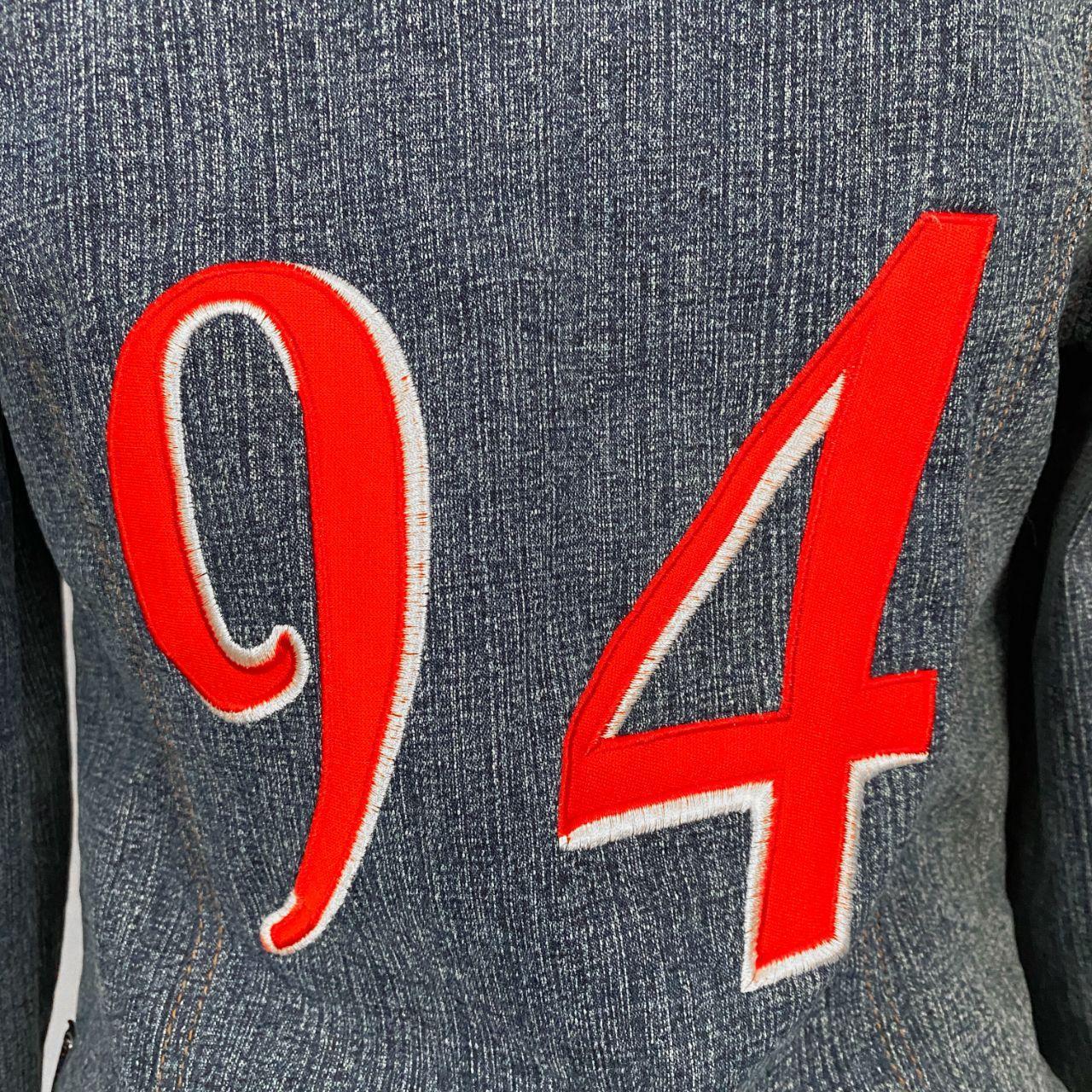 Y2K Sporty Denim Jacket (M)