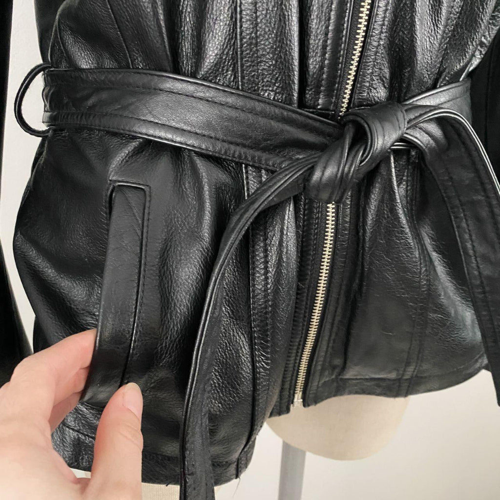 Wilsons Leather Maxima Belted Jacket (L)