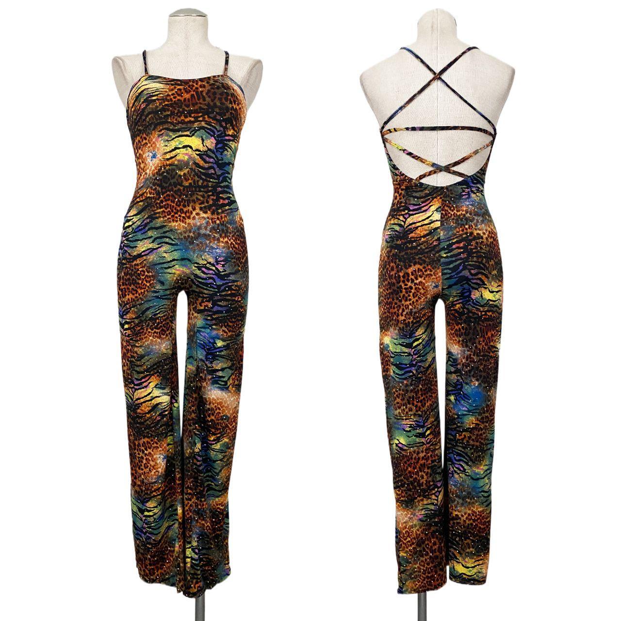 Tiger and Cheetah Print Jumpsuit (XS/S)