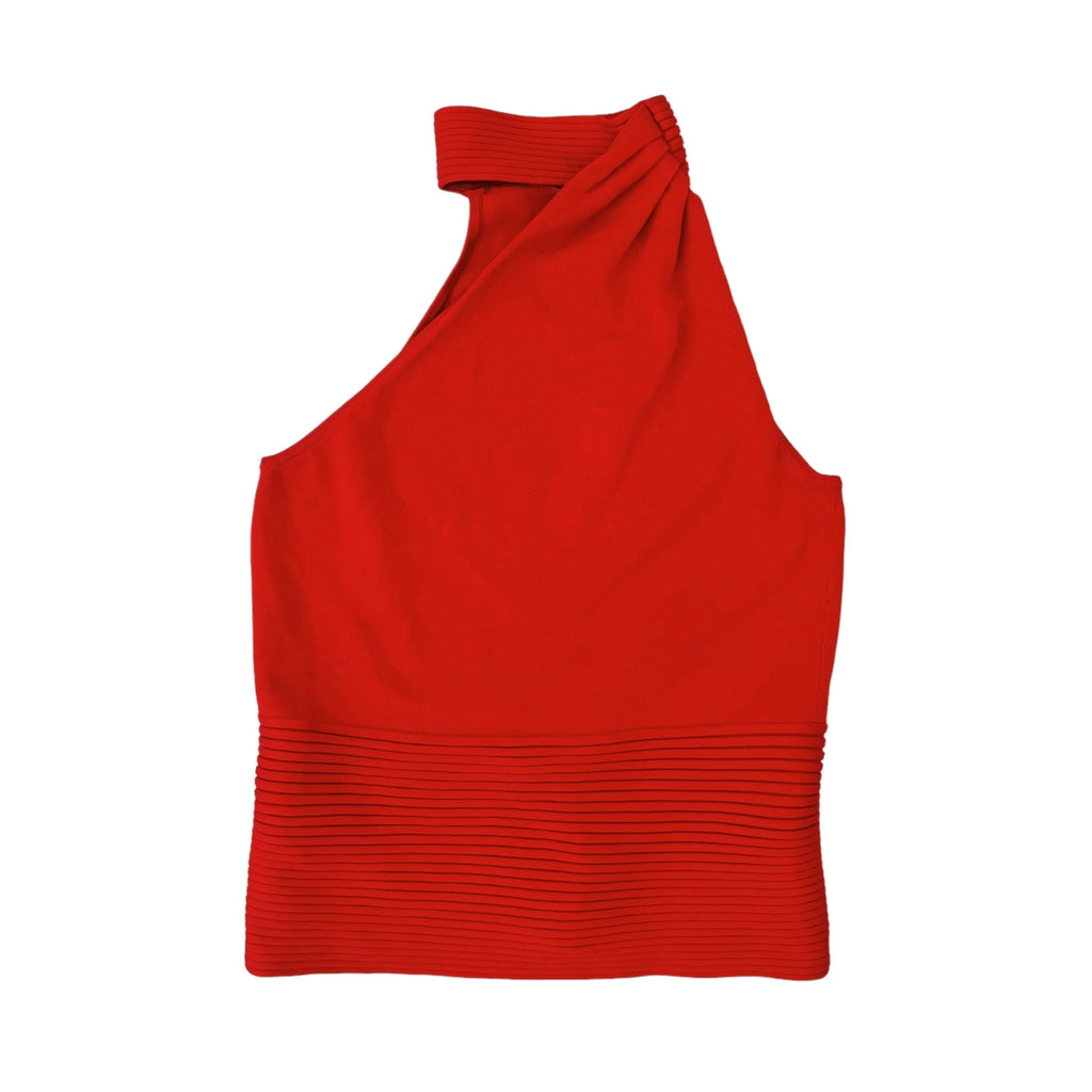 Caché Silk Knit High Neck Top (S)